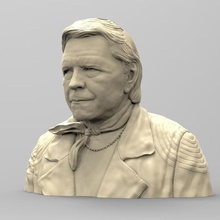 renaud art singer bust french variety 3d print model - Mito3D