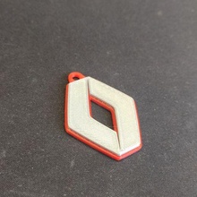renault - keychain 3d print model - Mito3D