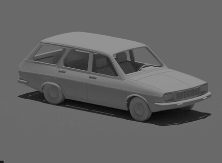Renault 12 kırmak 3d print model - Mito3D