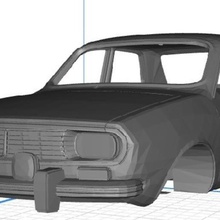 renault 12 yazdırılabilir vücut araba oyun yuvası scalextric tamiya rc 3d print model - Mito3D