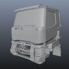 renault 1 12 échelle imprimable camion tracteur 2mm modèle taxi SUV rc corps off road mur 3d print model - Mito3D