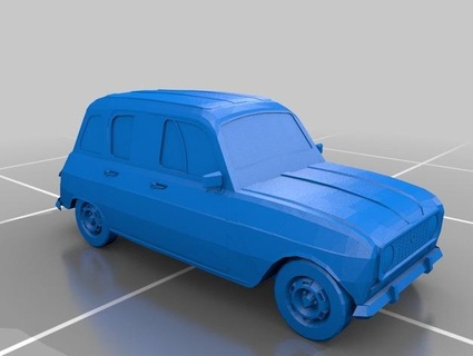 renault 4l juego coches tuning detalle 3d print model - Mito3D