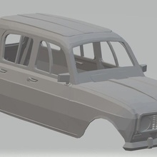 renault 4l imprimible cuerpo del coche juego ranura scalextric shell rc radio el monitoreo tamiya miniz 1-10 1-32 1-18 1-24 3d print model - Mito3D