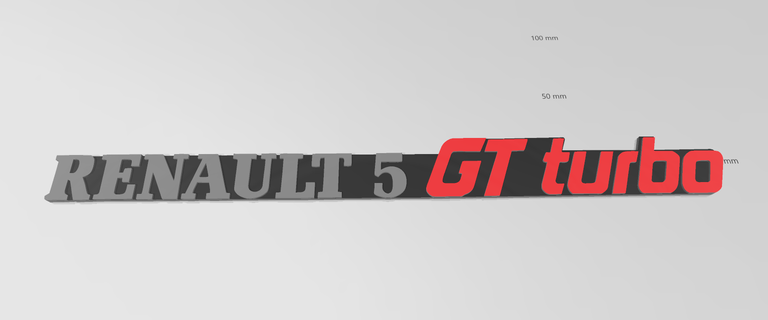 renault 5 gt turbo emblema logo renault renault 5 renault 5 turbo renault emblema 3d print model - Mito3D