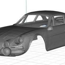 renault alpine body car printable 3d game slot scalextric tamiya rc 3d print model - Mito3D