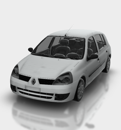 renault clio 2005 ev otomobil araba araç ralli yarış spor dalları derbi süper gt 3d print model - Mito3D