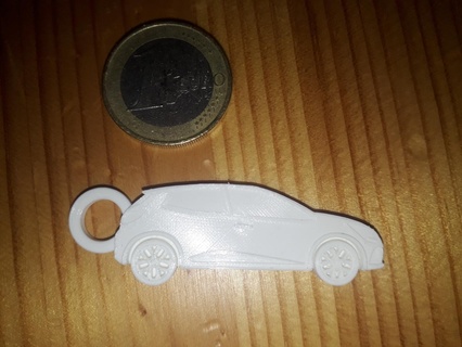 renault clio 5 key ring keychain car 3d print model - Mito3D