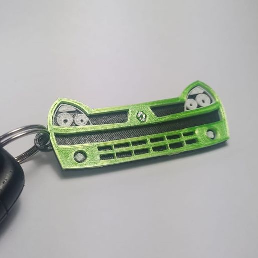 Renault Clio ii anahtarlık moda anahtar yüzük görünüm siluet 3D print model - Mito3D