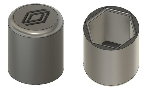 renault clio shock absorber end cap spare part auto bowl lid 3d print model - Mito3D