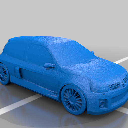 renault clio v6 jogos veículos 3D print model - Mito3D