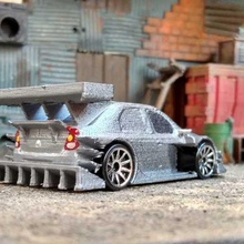 renault dacia logan + versão de corrida a arte brinquedo carro 3d print model - Mito3D