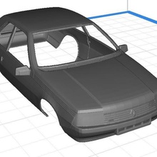 renault fuego imprimible cuerpo del coche juego blaze ranura scalextric shell rc radio el monitoreo tamiya miniz 1-10 1-32 1-18 1-24 3d print model - Mito3D