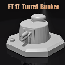 renault ft17 tank turret bunker ww1 ww2 art ft-17 french model wwi wwii 3d print model - Mito3D