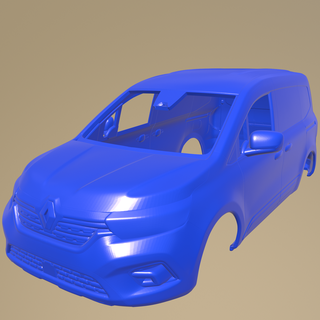 renault kangoo van 2021 printable body car slot 1-10 separate parts scalextric tamiya rc miniz crawler kyosho axial traxxas micro 1-24 3d print model - Mito3D