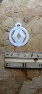 renault llave anillo accesorio llavero 3d print model - Mito3D