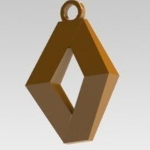 renault anel de chave vários logo 3d print model - Mito3D