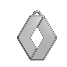 Renault anahtarlık logo araba hediye fikir kullanışlı 3d Yazdır 3d print model - Mito3D