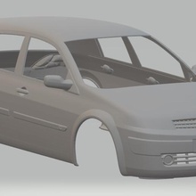 renault megane imprimable corps de la voiture jeu jannie fente le système scalextric sport shell rc radio surveillance tamiya miniz 1-10 1-32 1-18 1-24 1-14 1-12 3d print model - Mito3D