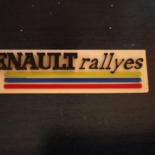 renault rallyes logo fashion logo renault key ring rallies 3d print model - Mito3D