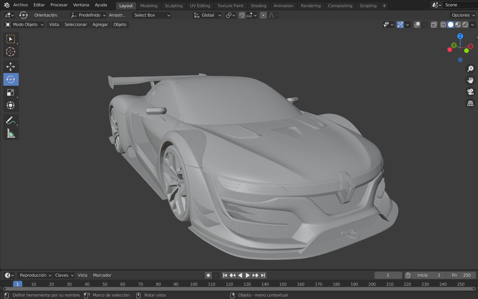renault rs01 drift race cars hobby rc jdm racecars car rs dtm 3D print model - Mito3D