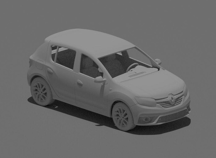 renault Sandero intensivo 2020 3d print model - Mito3D