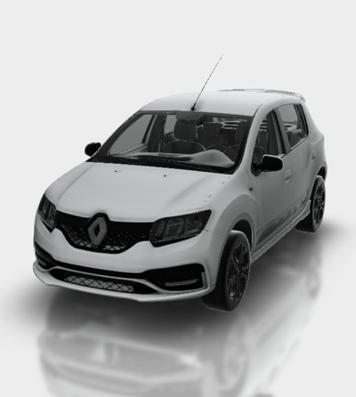 renault sandero rs 2018 casa automobile macchina veicolo rally gara gli sport derby supercar gt 3d print model - Mito3D