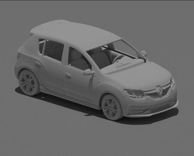 Renault Sandero rs iç mekanlar 3d print model - Mito3D