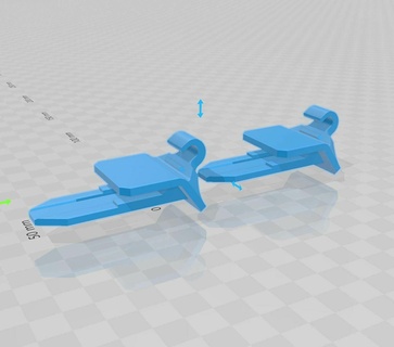 renault scenic 2 trunk boot cargo net mesh hook Gadget car 3d print model - Mito3D