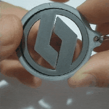 renault spinning keychain 3d print model - Mito3D