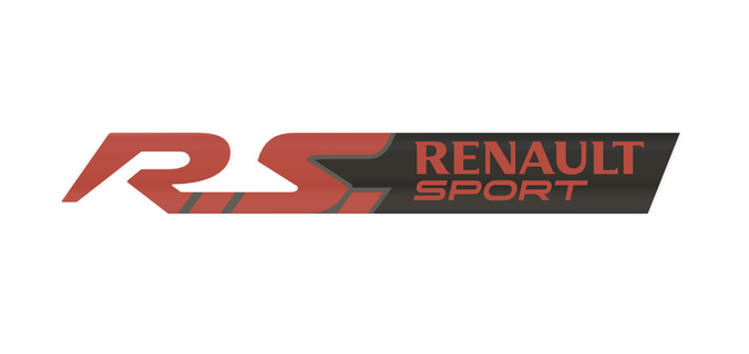 renault esporte emblema rs chave anel carro corrida 3d print model - Mito3D