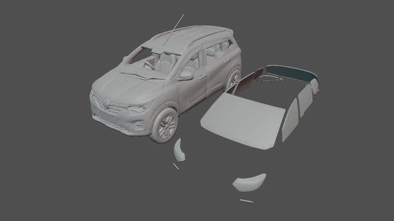 renault Stämme suv 2019 Sport Wagen Supersportwagen 2021 2022 2018 2020 2023 Neu Coupe hyper Spielzeug realistisch Modell 3d print model - Mito3D