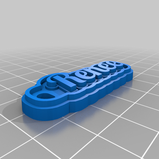 renee customized keychains 3d print model - Mito3D