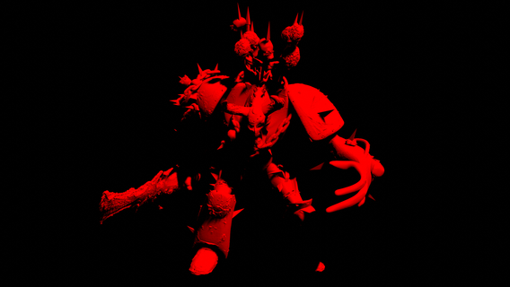 renegade ascended bad guy warhammer 40k chaos daemon prince daemons csm soulstorm epic 6mm 8mm 15mm 3d print model - Mito3D