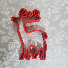 reno- cutting reindeer communion cookie cutter religion religious christmas 3d print model - Mito3D