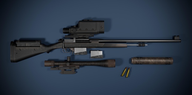 renovar rifle caveiras metal engrenagem sólido mgs fantasma dor cosplay rifle escopo rifle rifle escopo 3d print model - Mito3D
