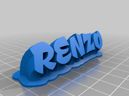renzo customized office 3d print model - Mito3D