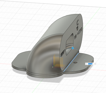 neu verknüpfen Türklingel Wallbox 90 linkshändig Wandhalterung montieren Hohlraum Nocken Sicherheit Glocke 3d print model - Mito3D