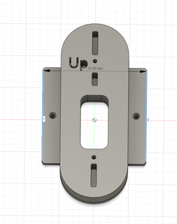 yeniden bağlamak kapı zili duvara monte eu boşluk kutusu 75mm binmek kam güvenlik çan 3d print model - Mito3D