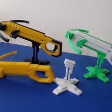 repeating mini crossbow game target stand toy 3d print model - Mito3D