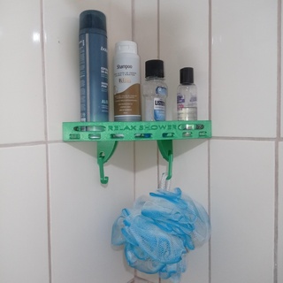 repisa esquienera ba baño esquina estante hogar casa ducha organizador accesorios decoración Tienda 3d print model - Mito3D