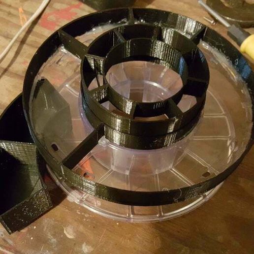 disco 1 2 lb bobina contenitore attrezzo caddy tool_holders_boxes 3D print model - Mito3D
