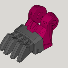 replacement beast foot tr alpha trion art transformers titans return paw 3d print model - Mito3D