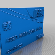 yedek kredi kartı, john lee sanat modelleri 3d print model - Mito3D