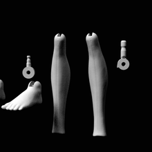 Ersatz Beine Füße Monster männlich Puppen artikuliert 3d drucken erstellen Eiche Puppe 3d print model - Mito3D
