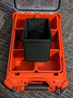 remplacement Milwaukee Profond longue poubelle packout organisateur 3d print model - Mito3D