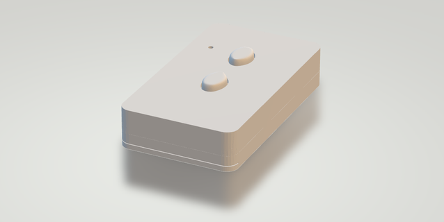 sostituzione distanza controllo scatola trasmettitore manuale hs 2 4 ce 0682 with2 pulsanti Astuccio guaina Conservazione 3d print model - Mito3D