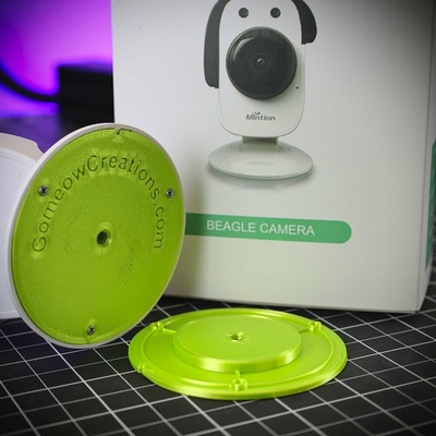 reemplazo roscado trípode base montar menta beagle cámara impresión 3d print model - Mito3D