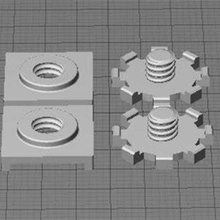 replicator 2 plaque de construction stabilzers outil L'imprimante 3d pièces la déformation déformé imprime levage les coins 3d print model - Mito3D