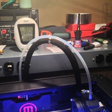 replicator 2 feed tube buddy tool 3d customized holder makerbot upgrade printer accessories 3d print model - Mito3D