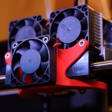 replicator 2x cooling fan duct tool 3d print model - Mito3D